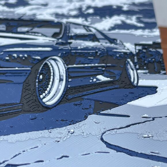 BMW E30 Wall Art, Wall Art, Hueforge Art Print, Textured Art - Picture 5 of 9